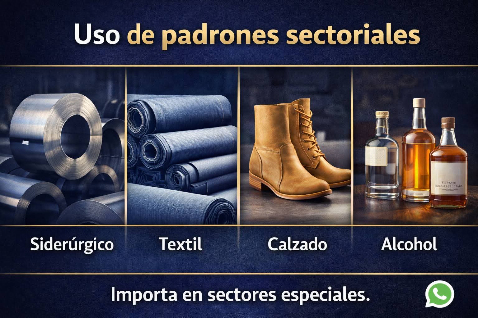 Uso de padrones sectoriales